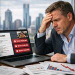 Australian business owner reviewing offshore candidate profiles with Webco Talent consultant