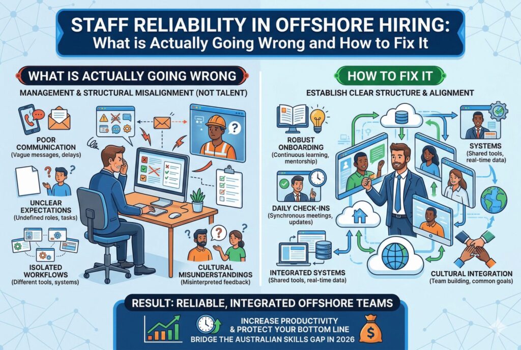 Staff Reliability Issues in Offshore Hiring: What is Actually Going Wrong and How to Fix It